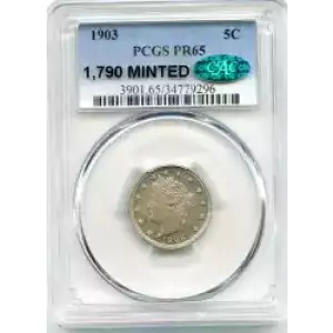 Nickel Five Cent Pieces-Liberty Head 1883-1913 (3)