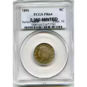 Nickel Five Cent Pieces-Liberty Head 1883-1913 (3)