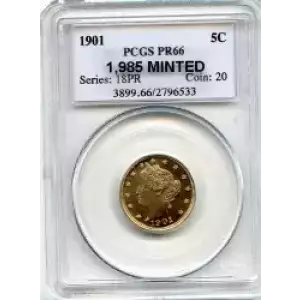 Nickel Five Cent Pieces-Liberty Head 1883-1913 (3)