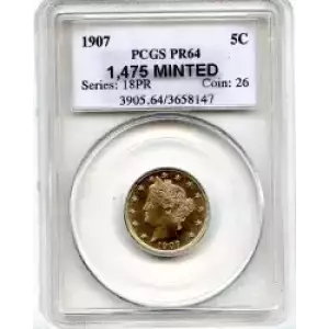 Nickel Five Cent Pieces-Liberty Head 1883-1913 (3)