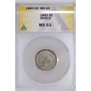 Nickel Five Cent Pieces-Shield 1866-1883