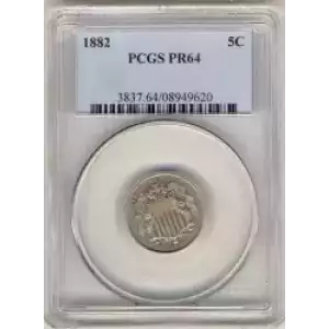 Nickel Five Cent Pieces-Shield 1866-1883 (3)