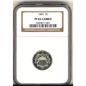 Nickel Five Cent Pieces-Shield 1866-1883 (3)