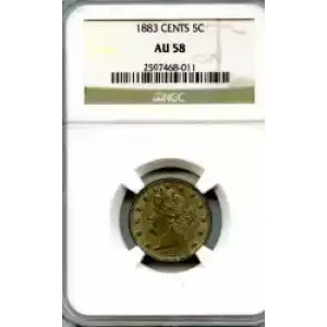 Nickel Five Cent Pieces-Shield 1866-1883 (3)