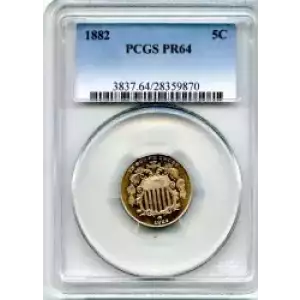 Nickel Five Cent Pieces-Shield 1866-1883 (3)