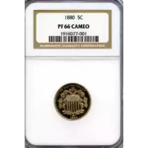 Nickel Five Cent Pieces-Shield 1866-1883 (3)