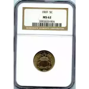 Nickel Five Cent Pieces-Shield 1866-1883 (3)