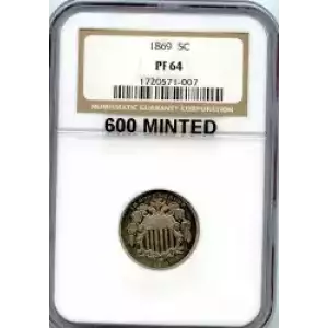 Nickel Five Cent Pieces-Shield 1866-1883 (3)