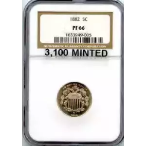 Nickel Five Cent Pieces-Shield 1866-1883 (3)