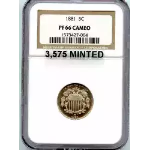 Nickel Five Cent Pieces-Shield 1866-1883 (3)