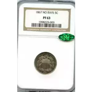 Nickel Five Cent Pieces-Shield 1866-1883 (3)