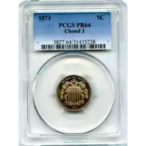 Nickel Five Cent Pieces-Shield 1866-1883 (3)