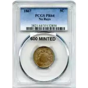 Nickel Five Cent Pieces-Shield 1866-1883 (3)