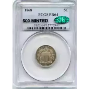 Nickel Five Cent Pieces-Shield 1866-1883 (3)