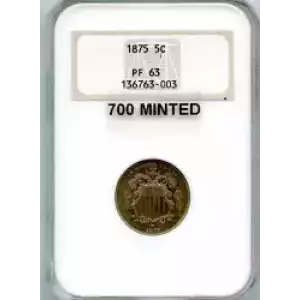 Nickel Five Cent Pieces-Shield 1866-1883 (3)