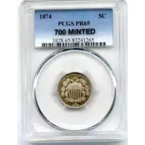 Nickel Five Cent Pieces-Shield 1866-1883 (3)