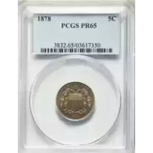 Nickel Five Cent Pieces-Shield 1866-1883 (3)