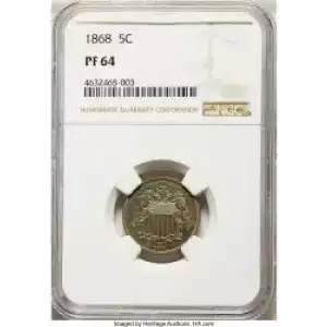 Nickel Five Cent Pieces-Shield 1866-1883 (3)