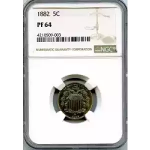 Nickel Five Cent Pieces-Shield 1866-1883 (3)