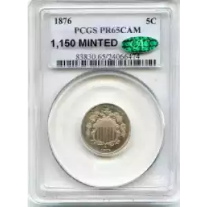 Nickel Five Cent Pieces-Shield 1866-1883 (3)