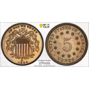 Nickel Five Cent Pieces-Shield 1866-1883 (3)