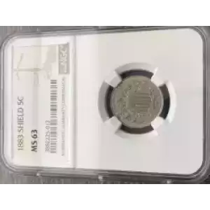 Nickel Five Cent Pieces-Shield 1866-1883 (3)