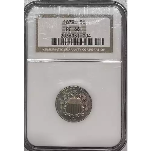 Nickel Five Cent Pieces-Shield 1866-1883