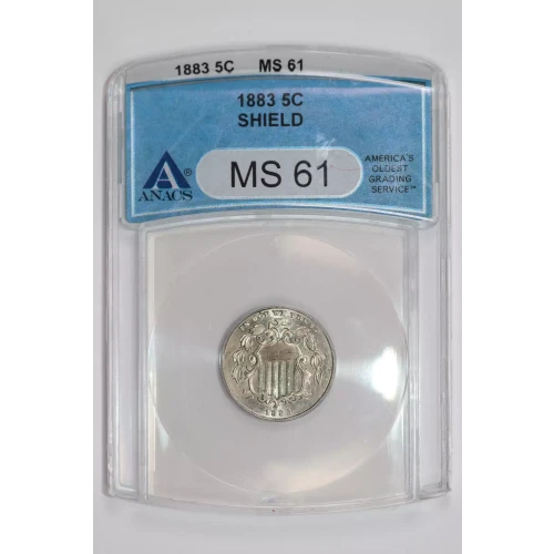 Nickel Five Cent Pieces-Shield 1866-1883