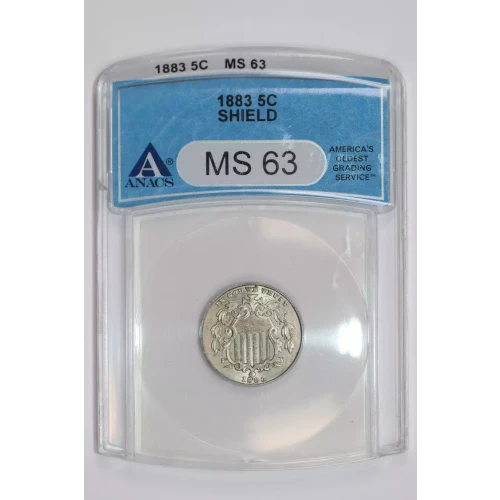 Nickel Five Cent Pieces-Shield 1866-1883