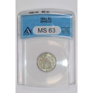 Nickel Five Cent Pieces-Shield 1866-1883