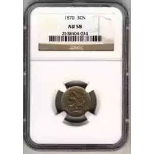 Nickel Three Cent Pieces 1865-1889 (3)