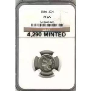 Nickel Three Cent Pieces 1865-1889 (3)