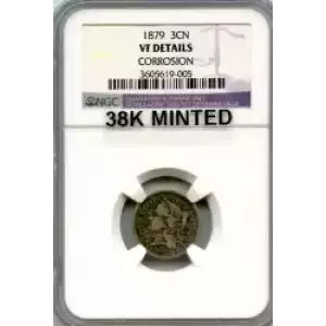 Nickel Three Cent Pieces 1865-1889 (3)