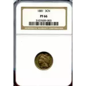 Nickel Three Cent Pieces 1865-1889 (3)