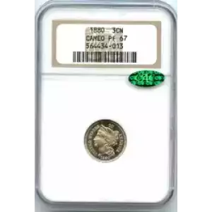 Nickel Three Cent Pieces 1865-1889 (3)