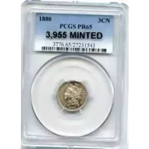 Nickel Three Cent Pieces 1865-1889 (3)