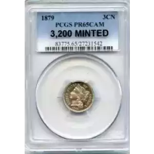 Nickel Three Cent Pieces 1865-1889 (3)