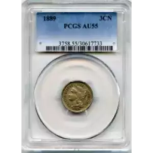 Nickel Three Cent Pieces 1865-1889 (3)