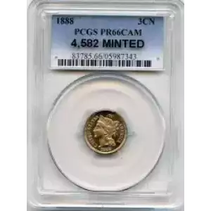 Nickel Three Cent Pieces 1865-1889 (3)