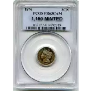 Nickel Three Cent Pieces 1865-1889 (3)