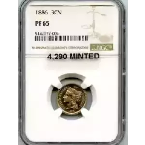 Nickel Three Cent Pieces 1865-1889 (3)