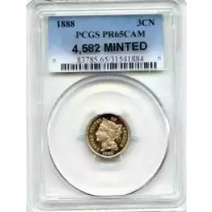 Nickel Three Cent Pieces 1865-1889 (3)