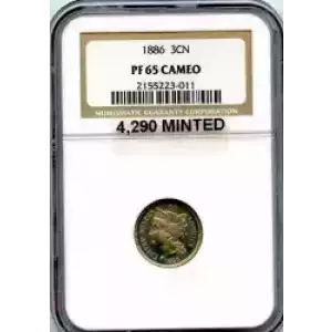 Nickel Three Cent Pieces 1865-1889 (3)