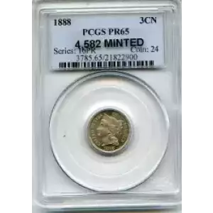 Nickel Three Cent Pieces 1865-1889 (3)