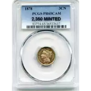 Nickel Three Cent Pieces 1865-1889 (3)