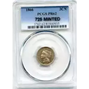 Nickel Three Cent Pieces 1865-1889 (3)