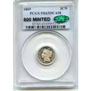 Nickel Three Cent Pieces 1865-1889 (3)