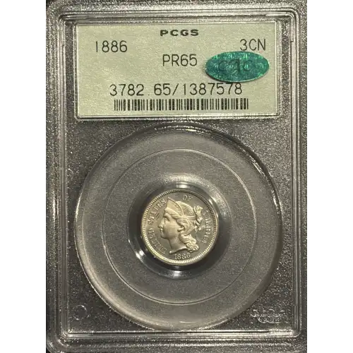 Nickel Three Cent Pieces 1865-1889