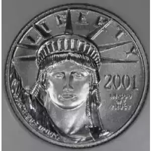 Platinum Bullion-Platinum Eagles--$10 Platinum Eagle 1/10 oz -Platinum- 10 Dollar (3)