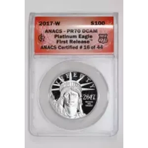 Platinum Bullion-Platinum Eagles--$100 Platinum Eagle 1 oz -Platinum- 100 Dollar